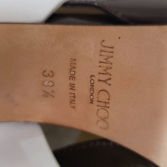 🎉EUC JIMMY CHOO AIX BLOCK HEEL PLATFORM SANDALS WITH BOX DUSTBAG - Picture 9 of 9